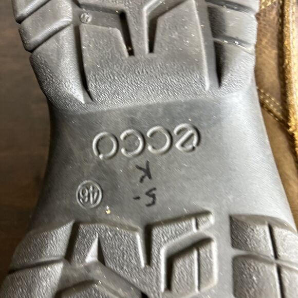 Ecco Light Shock Point Oxfords Lace Shoes Brown Leather Casual Men’s 46 US 12 M - Picture 7 of 15